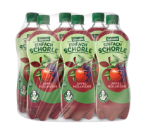 Produktbild für 6 x 0,75L Einfach Schorle Apfel-Holunder